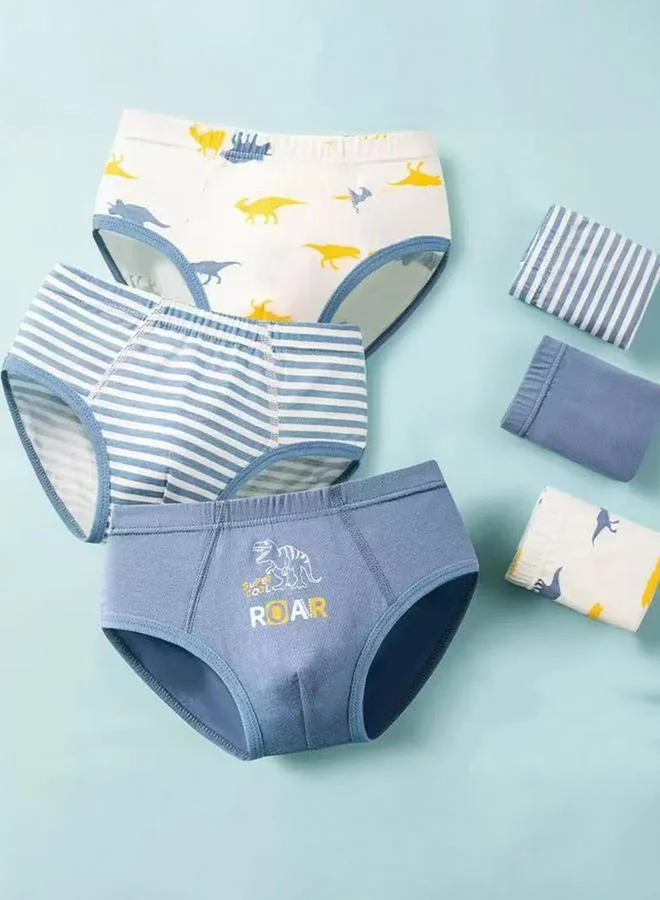 ستايلي عبوة من 3 قطع - سراويل داخلية قطنية مطبوعة للأولاد